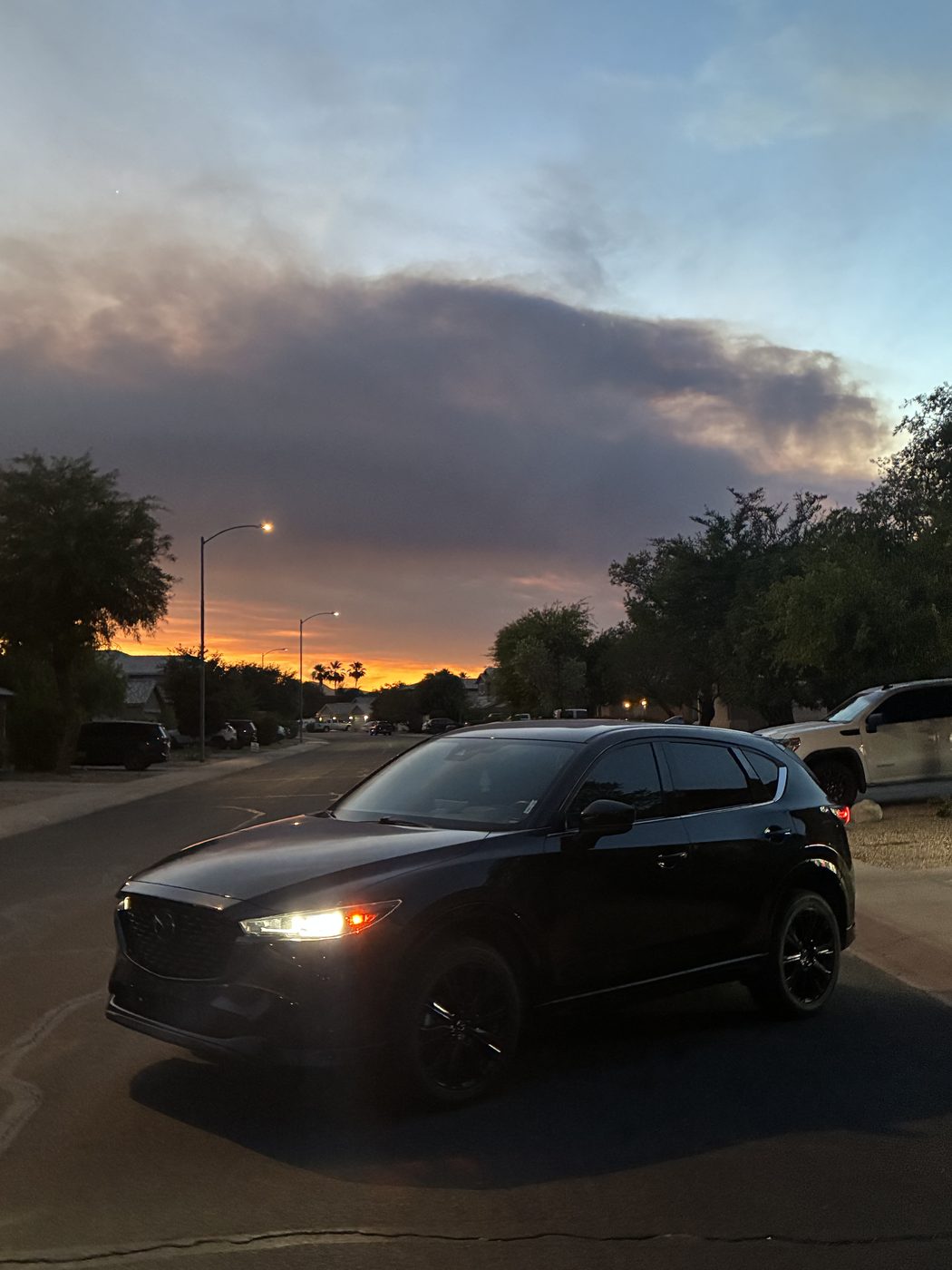 Mazda CX-5 at sunset