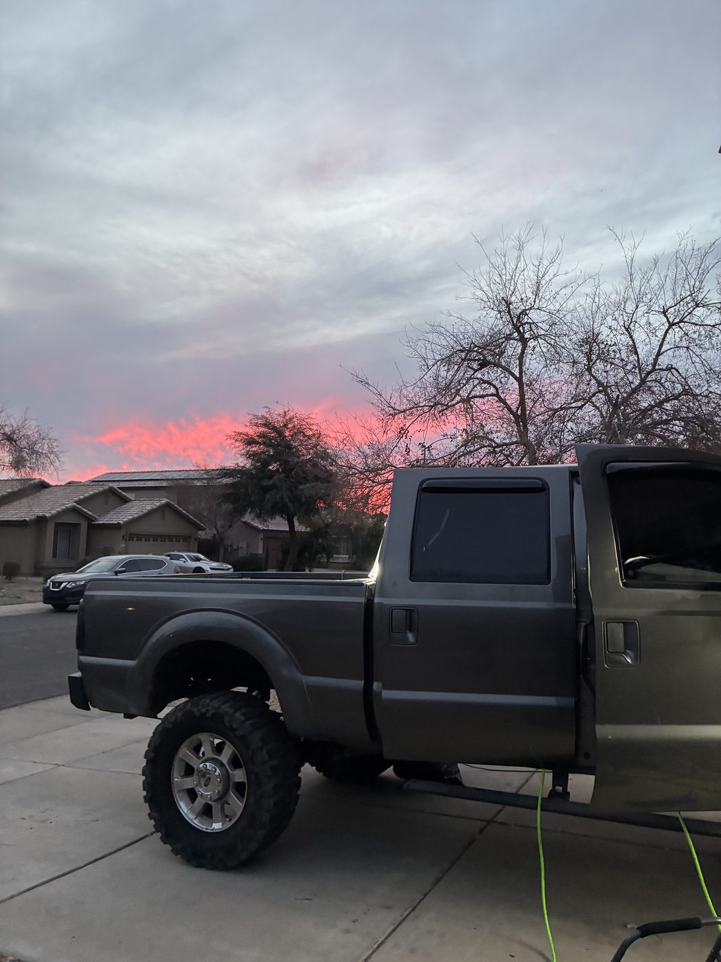 Ford Super Duty at sunset