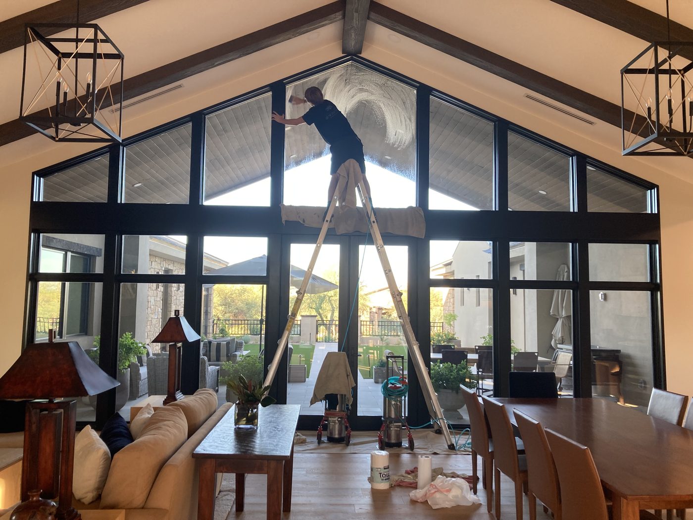 Residential window film install